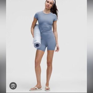 lululemon Align High-Rise Short 6" Washed Denim (nwt)